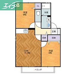 ビューフォート新保 C棟 2階