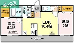セカンドコート　B棟 3階/-
