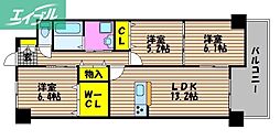 ベンハウス 3LDKの間取図画像