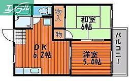 パークハイツ B棟 1階/-