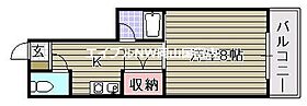 岡山県岡山市中区森下町（賃貸マンション1K・2階・24.00㎡） その2