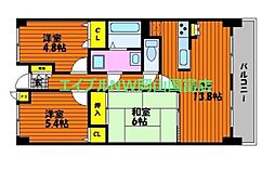 SD清水 3LDKの間取図画像