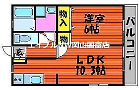 岡山県岡山市東区楢原（賃貸アパート1LDK・2階・40.93㎡） その2