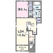 岡山県岡山市東区瀬戸町沖（賃貸アパート1LDK・1階・50.01㎡） その2