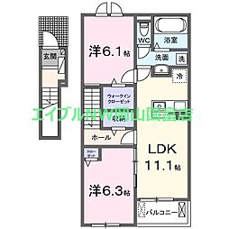JR山陽本線 西川原駅 徒歩22分 2階/-