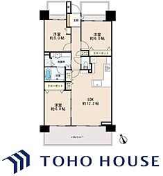 西船橋駅前パーク・ホームズ 3LDKの間取図画像