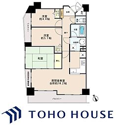 ライオンズマンション馬込沢 3LDKの間取図画像