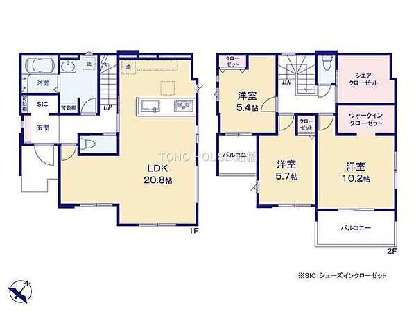 間取りを拡大表示