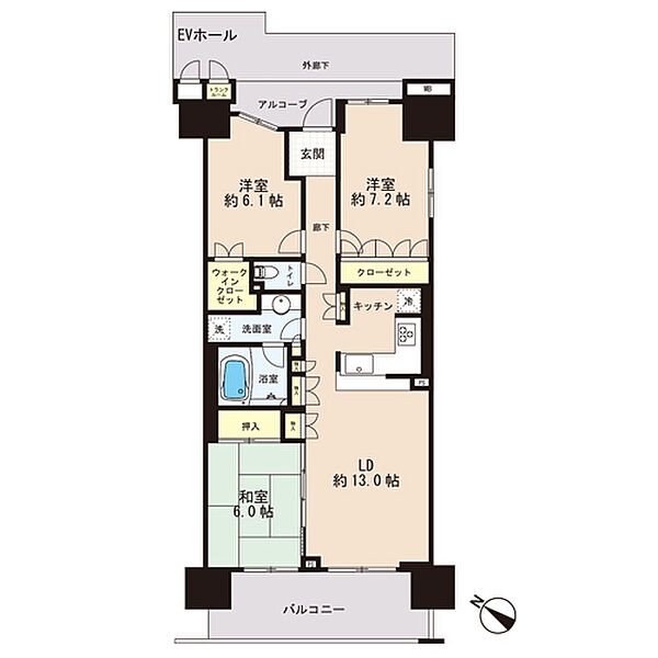 間取りを拡大表示