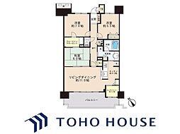 ゼファー稲毛海岸クリスタル 3LDKの間取図画像