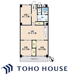 興人浦安マンション 3LDKの間取図画像