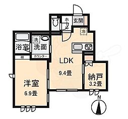 CLAIRE MUSASHI 1SLDKの間取図画像