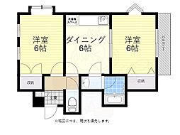 プレステージミタカ 2DKの間取図画像