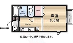 吉祥寺ガーデン ワンルームの間取図画像
