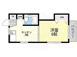 クリーンハイツ井の頭 1Kの間取図画像