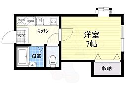 パークハウス・N 1Kの間取図画像