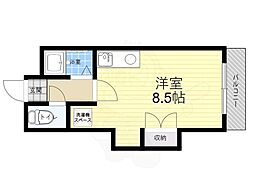 川島ハイム2 ワンルームの間取図画像