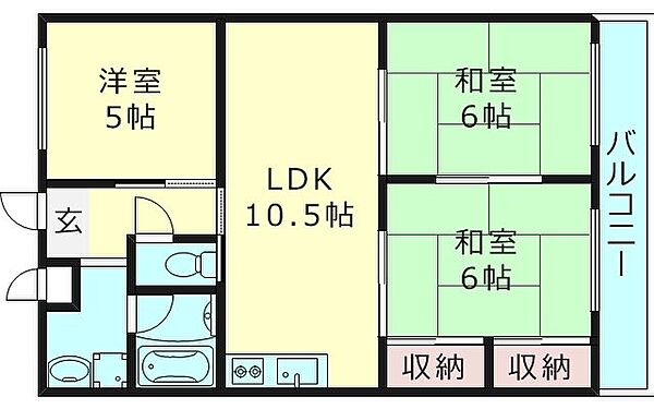 アビタ山本関目 ｜大阪府大阪市城東区関目２丁目(賃貸マンション3LDK・4階・59.00㎡)の写真 その2