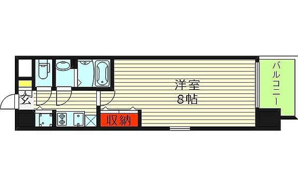 プロヴィスタ京橋ノースゲート ｜大阪府大阪市城東区野江２丁目(賃貸マンション1K・4階・25.50㎡)の写真 その2