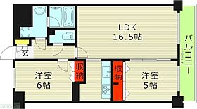 大阪府大阪市東成区中道４丁目（賃貸マンション2LDK・12階・60.40㎡） その1