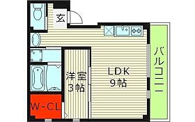 大阪府大阪市旭区清水１丁目（賃貸マンション1LDK・3階・29.11㎡） その2