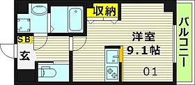 大阪府大阪市旭区大宮４丁目（賃貸マンション1R・4階・25.00㎡） その2