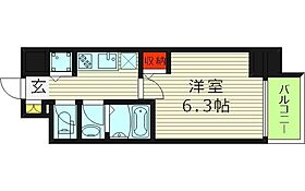 大阪府大阪市都島区中野町１丁目（賃貸マンション1K・7階・22.47㎡） その2