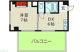 大阪府大阪市都島区中野町２丁目（賃貸マンション1DK・7階・27.00㎡） その2