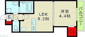 大阪府大阪市北区本庄西２丁目（賃貸マンション1LDK・7階・30.25㎡） その2