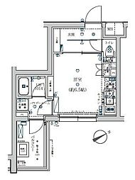 京急本線 子安駅 徒歩4分の賃貸マンション 2階ワンルームの間取り