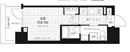 ステージファースト横浜 9階1Kの間取り