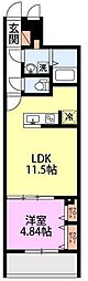 ミリアビタ夏見 1LDKの間取図画像