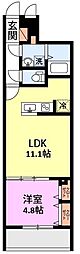 ミリアビタ夏見 1LDKの間取図画像