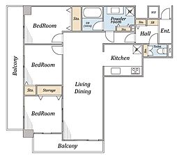 間取図画像 2LDK