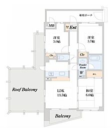 間取図画像 3LDK