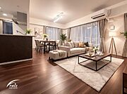 実際のお部屋に家具や調度品をCGで合成したイメージ写真です。