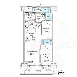 フロンティアレジデンス錦糸公園 2階/-