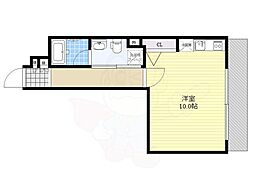 ジェノヴィア東向島スカイガーデン ワンルームの間取図画像