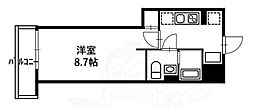 リヴシティ亀戸 1Kの間取図画像