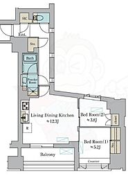 Brillia ist 墨田曳舟 12階/-