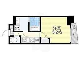 SPコート四ツ木 1Kの間取図画像