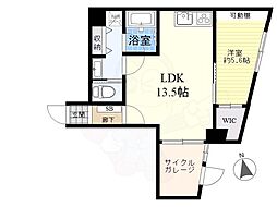 キャピタルビュー向島第2 1SLDKの間取図画像