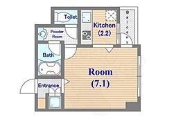 コーポ向島 1Kの間取図画像