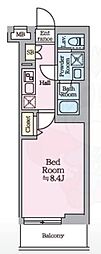 アイルグランデ押上ノースドゥーエ 1Kの間取図画像
