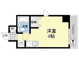 メゾン・ド・ヴィジオン ワンルームの間取図画像