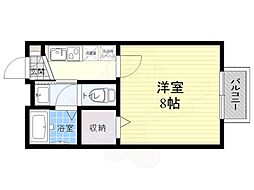 マノア・ステューディオ 1Kの間取図画像