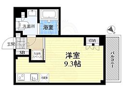 パークアクシス押上テラス ワンルームの間取図画像