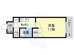 キャッスルステージ浅草吾妻橋 1Kの間取図画像