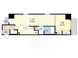 ラ・グリシーヌ 1LDKの間取図画像