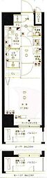 リガーレ墨田レヴァンテ 1Kの間取図画像